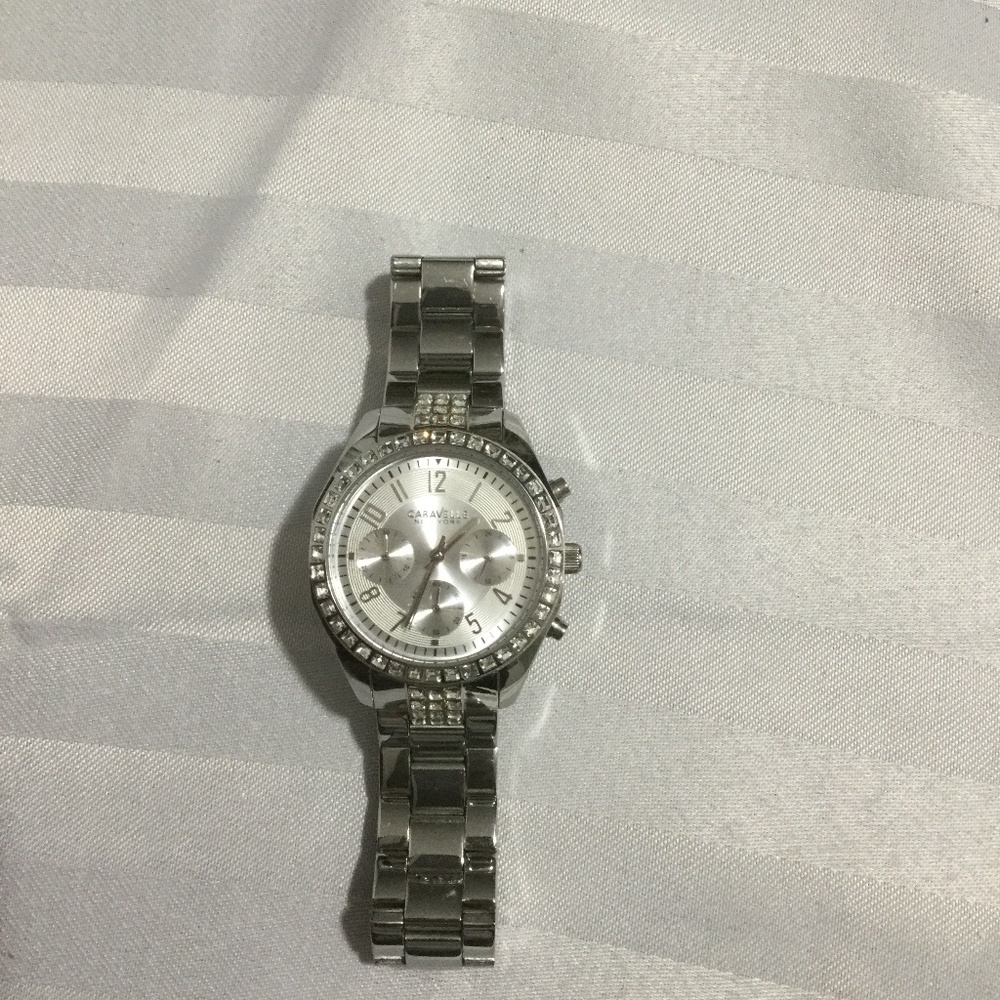 Silver Watch Caravelle